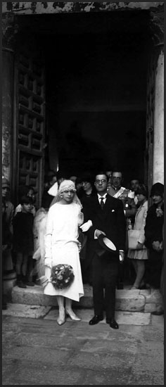 Giuseppina Garruccio Fadda col marito Antonio Amat Cartolari 