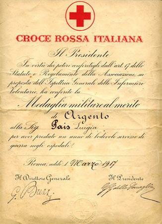 Medaglia della Croce rossa italiana